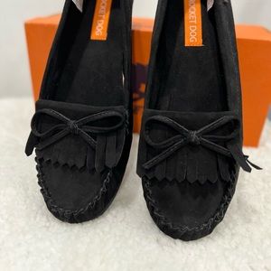 Rocket dog Moccasins. Size 10. Black suede material.